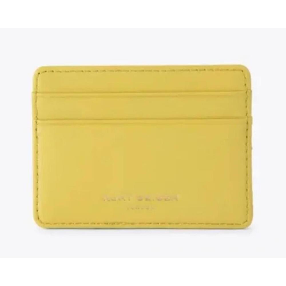 Kurt Geiger Kensington Card Holder in Bright Yellow - Picture 3 of 5